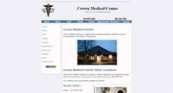 Desktop Screenshot of crownmedicalcenter.org