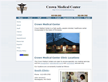 Tablet Screenshot of crownmedicalcenter.org
